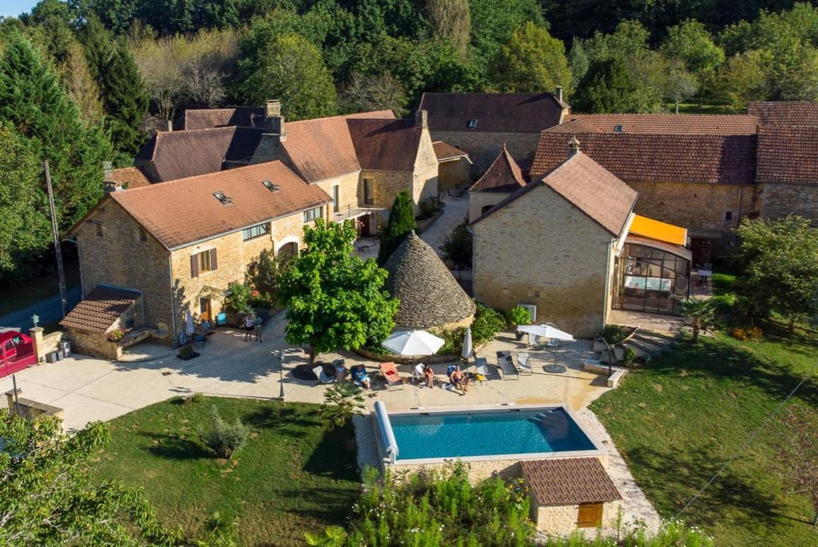 Aux Bories De Marquay, Chambres D'Hotes B&B Avec Piscine Et Spa Pres De Sarlat Exterior foto